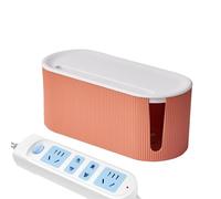 Desktop Cord Organizer, Wire Tidy Solution, Power Strip Storage Box