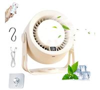 Desktop Desk Fans | 2-In-1 Adjustable Portable Rechargeable Quiet Equipment
