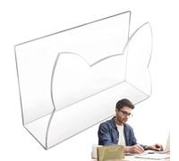 Desktop Document Sorter, Acrylic File Organizer, 15x5.5x10cm/5.91x2.17x3.94 Inches Shape Letter Holder, Files for Folders, Books, Office Organizer, Folder Storage Rack Transparent