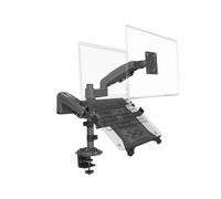 Desktop Dual Spring Monitor Arm 17-27inch Dual Monitor Holder Mount Arm Full Motion Display Stand Lo