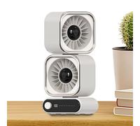 Desktop Fan - 100 Speeds Adjustable Auto Oscillating Digital Display | Noiseless Rechargeable Desktop Fan,for Bedroom Living Room Apartment Dorm School Office Hotel