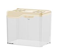 Desktop Fish Tank, Compact Led Lit Aquarium, Small Tabletop Aquarium, Lightweight Sturdy Fish Bowl for Home, Offices, Gift Decor, 4.72x3.15x3.94 Inches, Green, White