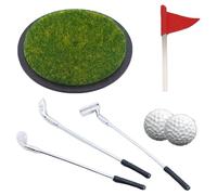 Desktop Golf Game - Mini Golf Set | Office DeskGolf Toy with Putting Range 3 Clubs Balls Flagstick Fun Stress Relief Table Game Gift for GolfLovers Men Women Office Decor