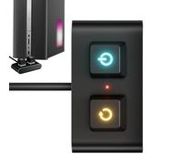 Desktop Machine External Control - ABS Compact 1.5m Cable | Lightweight External Computer Start Button | Activation Switches Plug And Play Design For PC Offices Café Public Spaces Professionals