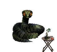 Desktop Pet Articulated Snake Collectibles - Animal Model, Additively Manufactured Figure with Movable Joints, Creative Ornament with Reptile Form, Equipment Accessory, Decorative Item for Girls, Kids