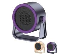 Desktop Portable Heater,Portable Fan Heater,Quiet Mini Electric Heaters Quick Heating with Overheating Protection, Anti-Dumping,Adjustable Temperature Low-Noise for Home & Office (Purple,A)