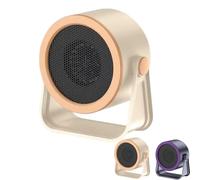 Desktop Portable Heater,Portable Fan Heater,Quiet Mini Electric Heaters Quick Heating with Overheating Protection, Anti-Dumping,Adjustable Temperature Low-Noise for Home & Office (Beige,A)