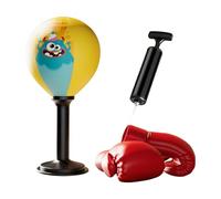 Desktop Punching Bag - Reaction Training Stress Toy, Super Suction Cup Boxing Bag with Bounce Back Feature, Hand Eye Coordination Improvement, Ideal for Kids Adults Home Bedroom Living Room Gym Desk T