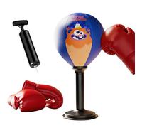 Desktop Punching Bag - Reaction Training Stress Toy, Super Suction Cup Boxing Bag with Bounce Back Feature, Hand Eye Coordination Improvement, Ideal for Kids Adults Home Bedroom Living Room Gym Desk T