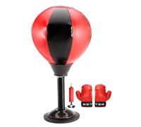 Desktop Punching Bag - Suction Cup Inflatable Speed Ball | Stress Relief Punching Bag For Kids Teens Adults Office Employees Students Gamers Home Programmers Writers Study Apartment