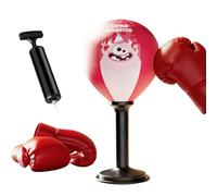 Desktop Punching - Reaction Training Toy, Super Suction Cup Boxing with Bounce Back, Stress Relief Toy with Durable Base, Fitness Accessory for Kids Adults Home Bedroom Living Room Gym