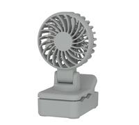 Desktop Small Fan, USB recargable portátil Clip On with Quiet Sound, Strong Cooling Wind, Compact and Lightweight, Powerful Airflow Machine for Home, Workplace & Travel