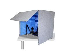 Desktop Soundproof Cover,Microphone Isolation Booth Cube,Portable Vocal Booth,Isolation Booth For Music Studio Bedroom Home, Decreasing Noise,for Recording Studio, Podcasts, Singing, and Broadcasting