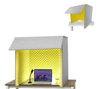 Desktop Soundproof Cover, Self Made Sound Booth Box, Portable Recording Booth, Microphone Isolation Booth Box, For CrispDry Echo Free Vocals At Home & On The Road