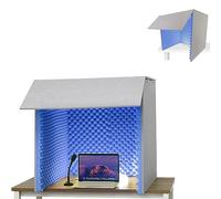 Desktop Soundproof Cover, Self Made Sound Booth Box, Portable Recording Booth, Microphone Isolation Booth Box, For CrispDry Echo Free Vocals At Home & On The Road