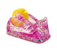 Desktop Tape Dispenser Modern - Acrylic | Clear Glitter Non Slip Office Tap