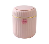 Desktop Trash Can - Lid Compact Desk Waste Basket | Portable Tabletop Garbage Container, Press Top Wastebasket, Office Waste Bin for Home, Office, Bathroom, Living Room, Cafe, Dorm, Countertop, Vanity