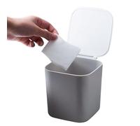 Desktop Trash Can - Modern Space Saving Waste | Compact Pp Mini Wastebasket with 123g Lightweight Build, Small Trash Bin for Home Bedroom Living Room Kitchen Counter Table Apartment Office Dorm Car Rv