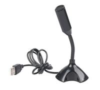 Desktop USB Microphone - Condenser for Computer and Laptop Use | Plug-and-Play Voice Microphone with Noise Reduction, Audio Accessories for KTV, Streaming, and PC Compatibility