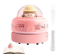 Desktop Vacuum Cleaner - Cartoon Handheld Duster, Cute Energy-Saving Cordless Battery Operated Mini Vacuum, Desktop Cleaning Tool | Keyboard Crumbs Piano Use, Ideal Home School Car Cleaning Accessory