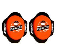 Deslizadera de Rodilla para motoristas, Rodillera deslizantes Carretera Circuito competicion Sliders con Logo MotoGP (Naranja)