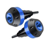 Deslizador Chasis Motocicleta con Bola Anticaída, para Benelli Caffe Nero 250 2008-2020, Aluminio, para Motor Motocicleta, Protección contra Impactos, Barra Protectora, Accesorios,Blue