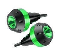 Deslizador Chasis Motocicleta con Bola Anticaída, para Benelli Caffe Nero 250 2008-2020, Aluminio, para Motor Motocicleta, Protección contra Impactos, Barra Protectora, Accesorios,Green