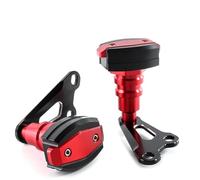 Deslizador Cuadro Motocicleta para H&Onda CB750 Hornet 2023 2024+ Cubierta Protectora Motor Motocicletas Deslizadores Marco Almohadilla Antichoque Protector contra Caídas(Red-F)