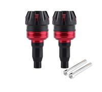 Deslizador Cuadro Motocicleta Tapa Deslizante Marco Anticaída Motor Varilla Protección Motocicleta Tornillo Para M10 10 Mm Protector Universal Contra Colisiones Y Caídas Topes Anticaida(Rojo)