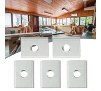 Deslizador de aleación de aluminio para herramientas de carpintería, tuercas de ranura en T M6/M8, juego de 5 piezas compatible con sierra de mesa, sierra ingletadora, mesa de fresado (M8)