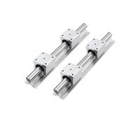 Deslizador de cojinete lineal con riel deslizante 2 Uds Guía Lineal SBR12 Guías Lineales De 200-1000MM Doble Eje + 4 Bloque Deslizante SBR12UU(550mm)