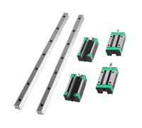 Deslizador de cojinete lineal con riel deslizante 4 Uds. Bloque deslizante de carros HGH15CA + 2 uds. Riel guía lineal cuadrado HGR15 200mm-1000mm(800mm)
