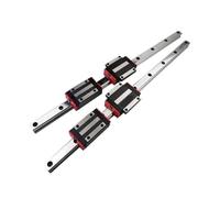 Deslizador de cojinete lineal con riel deslizante Guía lineal HGR25-150 250 300 350 400 450 500 550 600 Dos rieles guía y cuatro deslizadores HGH25CA(450mm)