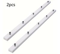 Deslizador de corte para sierra de mesa, barras de esquinas para deslizador, 3/4" X 2/5" X 17" - Agujeros preperforados tornillos incluidos para fijaciones de plantillas o ranuras de esquina
