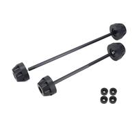 Deslizador de Cuadro Compatible Con Duke 790 890 990, Almohadilla Protectora De Rueda De Motocicleta Deslizante De Horquilla De Eje Delantero Trasero Topes Anticaida(Front-Rear BLACK)