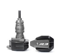 Deslizador De Cuadro De Motocicleta Almohadilla Protectora Antichoque Protección contra Caídas para YZF-R3, YZFR3, YZF R3 Protección contra Caídas(Titanio)