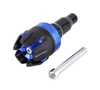 Deslizador de cuadro de motocicleta, nuevo kit de deslizador de cuadro de motocicleta, protector de caída, tapas antichoque de aleación de aluminio CNC(Azul)