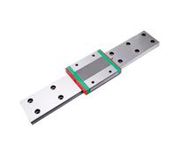 Deslizador de guía de movimiento lineal de metal 1 Uds MGW7 100-1000mm carril lineal miniatura + 1 Uds MGW7C bloque deslizante de guía lineal uso for impresora 3D(400mm)