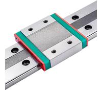 Deslizador de guía de movimiento lineal de metal 100-1000mm MGW15 1 Uds carril lineal en miniatura + 1 Uds bloque deslizante de guía lineal MGW15C(550mm)