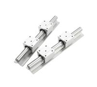 Deslizador de guía de movimiento lineal de metal 2 Guías Lineales SBR12 + 4 Deslizadores De Bloque Con Rodamiento Bolas SBR12UU(400mm)