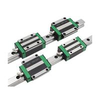 Deslizador de guía de movimiento lineal de metal 2 uds carril guía lineal HGR15 200-1000mm + 4 Uds carro de bloque lineal HGH15CA uso for pieza(400mm)