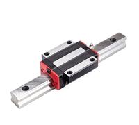 Deslizador de guía de movimiento lineal de metal Diapositiva 4 Uds HGW20CC con 2 uds HGR20 guía lineal de brida de 20mm for rieles guía de máquina herramienta(650mm)
