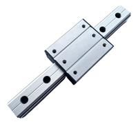 Deslizador de guía lineal de doble eje externo, riel deslizante de perfil de aleación de aluminio con rodillo de alta velocidad, 1 unidad(LGB6-100L-4Slider)