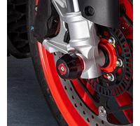 Deslizador de Rueda Delantera y Trasera de Motocicleta, Deslizadores de Horquilla de Eje, Marco, Protector contra caídas Protección contra choques para RS 660 RS660 2020 2021 2022 2023 (Rojo)