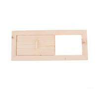 Deslizador de ventilación de madera para sauna fabricado a partir de cicuta secada al horno para estabilidad dimensional en entornos fluctuantes de sauna (1 unidad)