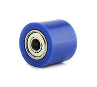Deslizador del rodillo de la polea de la cadena de transmisión de 8 mm y 10 mm, rueda tensora de guía de la rueda tensora para bicicleta de calle motocicleta Atv (Blue 10mm)