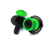 Deslizador del Tornillo del Soporte Para KA&WA&SA&KI para Vulcan S 650 VN650 2015-2022 2023 motocicleta CNC basculante carretes soporte deslizante accesorios 10mm tornillos de soporte deslizante(Green