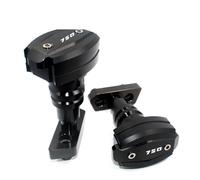 Deslizador Deslizador De Marco Protección contra Caídas para Motocicleta, Protector Carenado, Almohadilla Antichoque para Kawasaki para Z750 2007-2013 Topes Anticaida(Negro)