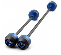 deslizador eje moto Para Z650RS 2022 2023 2024 2025 Deslizadores De Horquilla Para Eje De Rueda Delantera Trasera De Motocicleta Protección Contra Choques Accesorios Modificados(Blue)