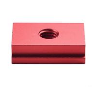 Deslizador en T de aleación de aluminio para mesa de carpintería, tuerca de ranura en T M6/M8 compatible con mesa de enrutador, sierra ingletadora, extensiones de sierra de mesa, 1 pieza rojo/azul (M8